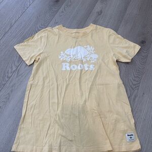 Roots Light Yellow Short Sleeve Tee